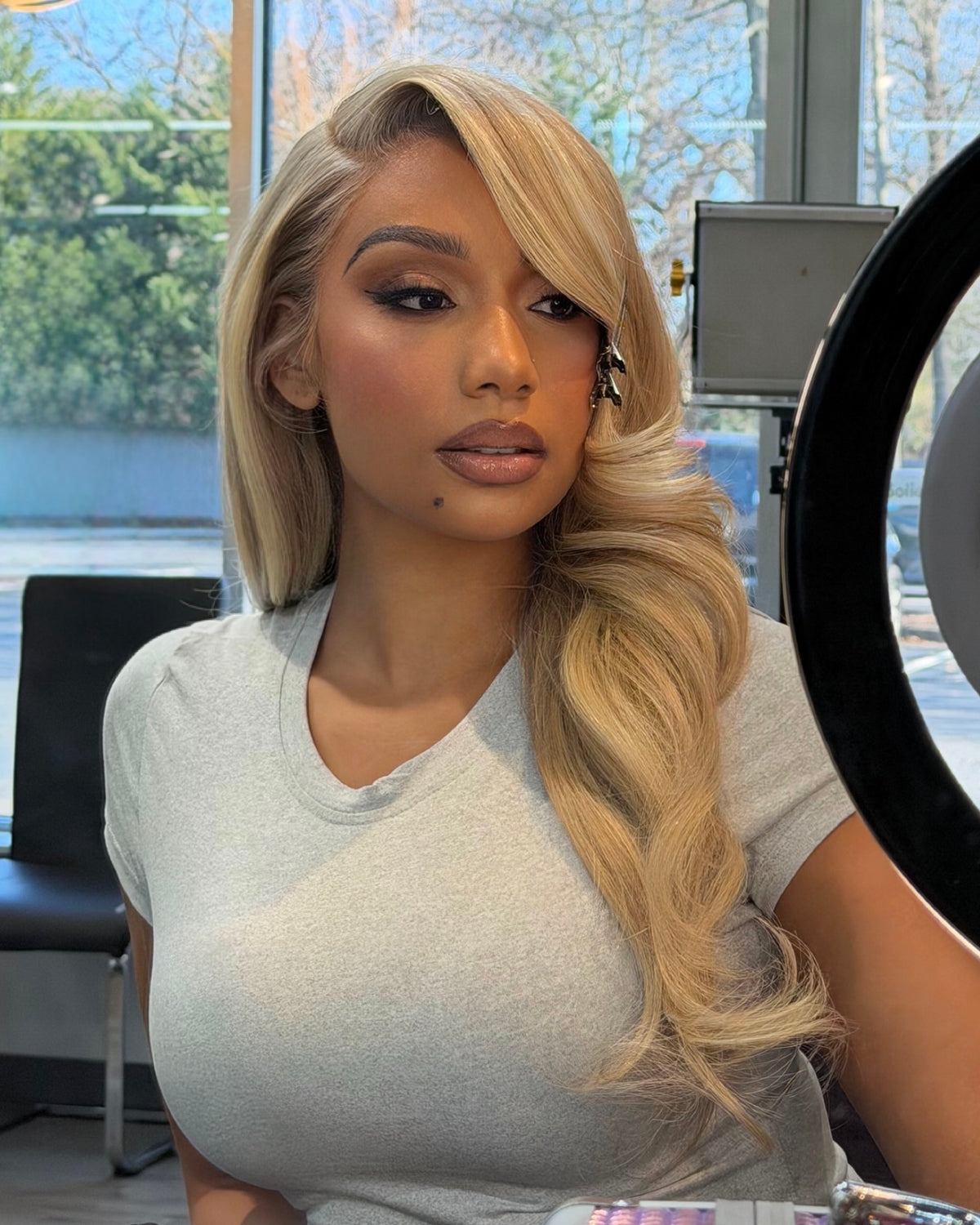 Blonde with highlights