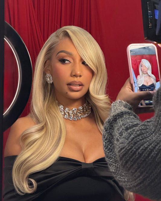 Blonde with highlights